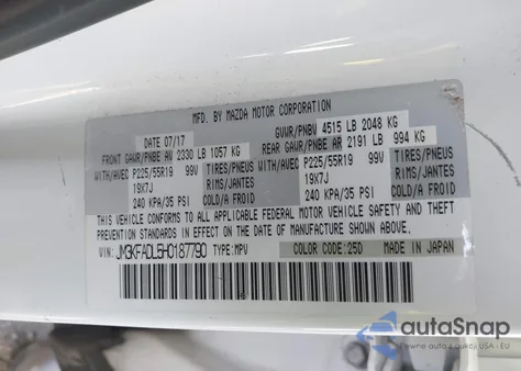 2017 Mazda Cx-5 Grand Select from USA, damaged, VIN JM3KFADL5H0187790